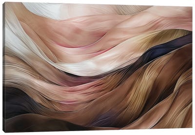 Silk In Pink And Bronze Canvas Art Print - Jane Rix