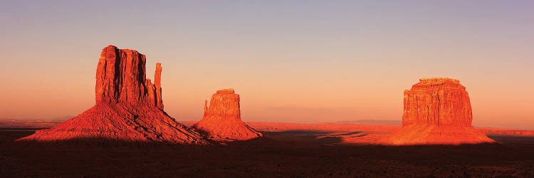 Panorama Of Monument Valley At Sunset