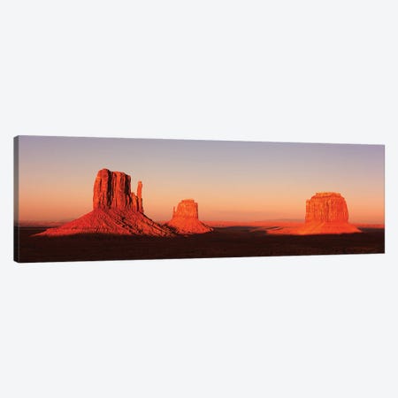 Panorama Of Monument Valley At Sunset Canvas Print #JRX47} by Jane Rix Canvas Print