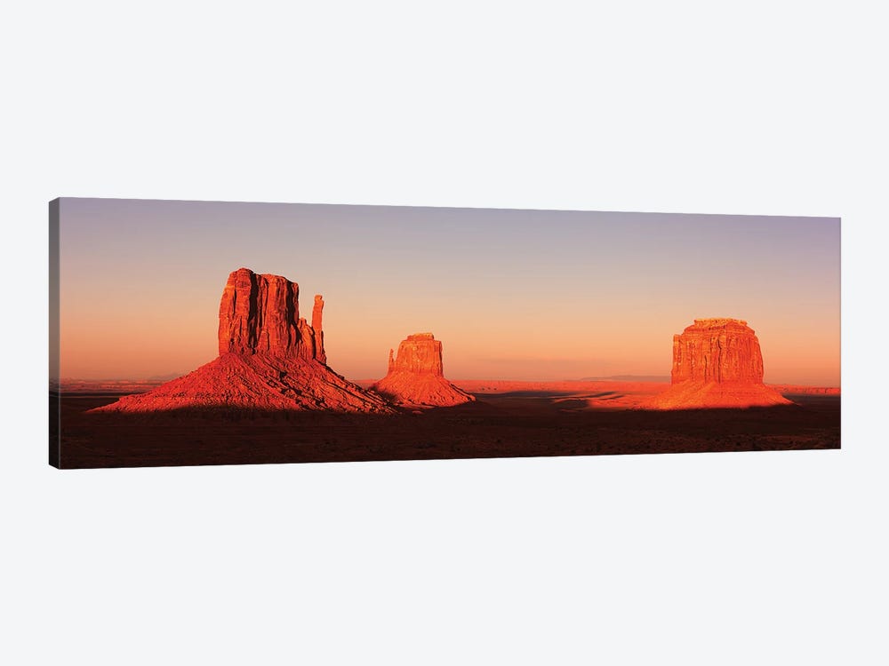 Panorama Of Monument Valley At Sunset by Jane Rix 1-piece Canvas Art
