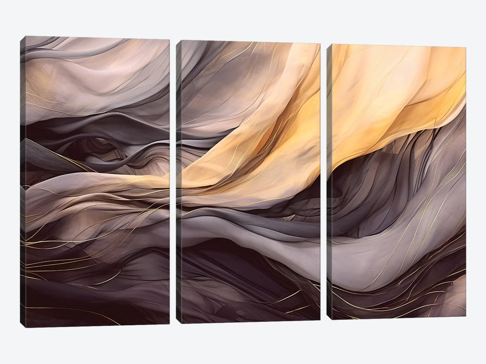 Silk Background by Jane Rix 3-piece Canvas Print