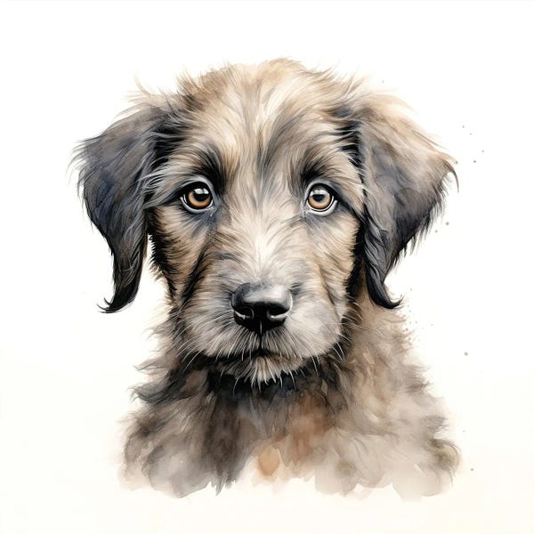Irish Wolfhounds: Irish Wolfhound Puppy by Jane Rix