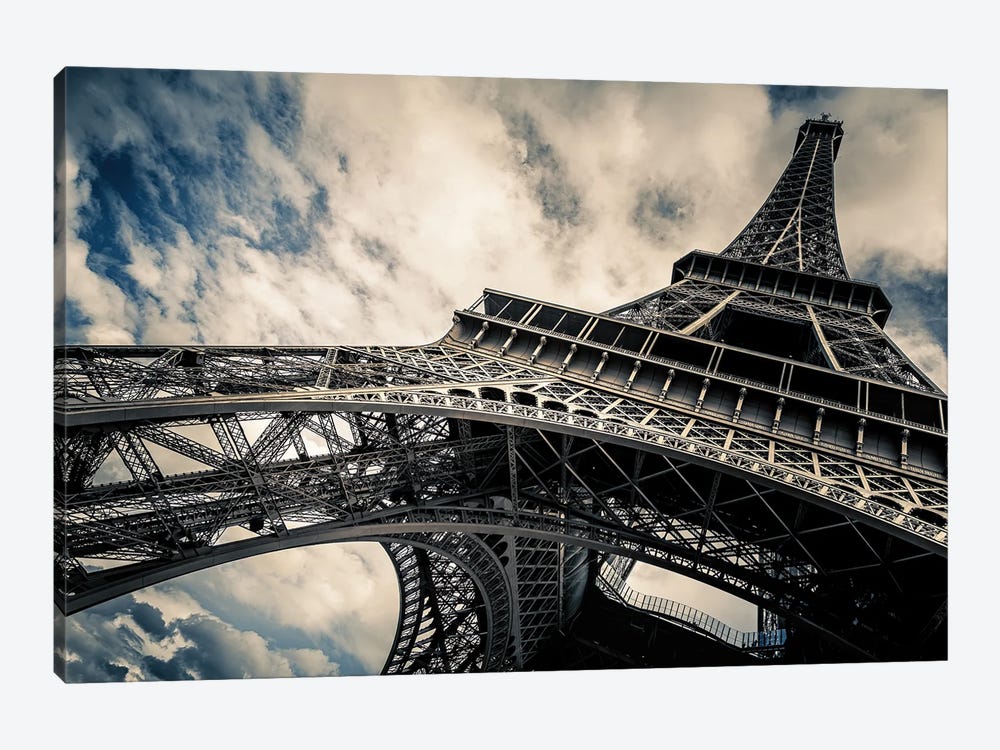 Eiffel Tower, Paris, Low Angle View by Jane Rix 1-piece Canvas Artwork