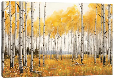 Aspen Forest Canvas Art Print - Jane Rix