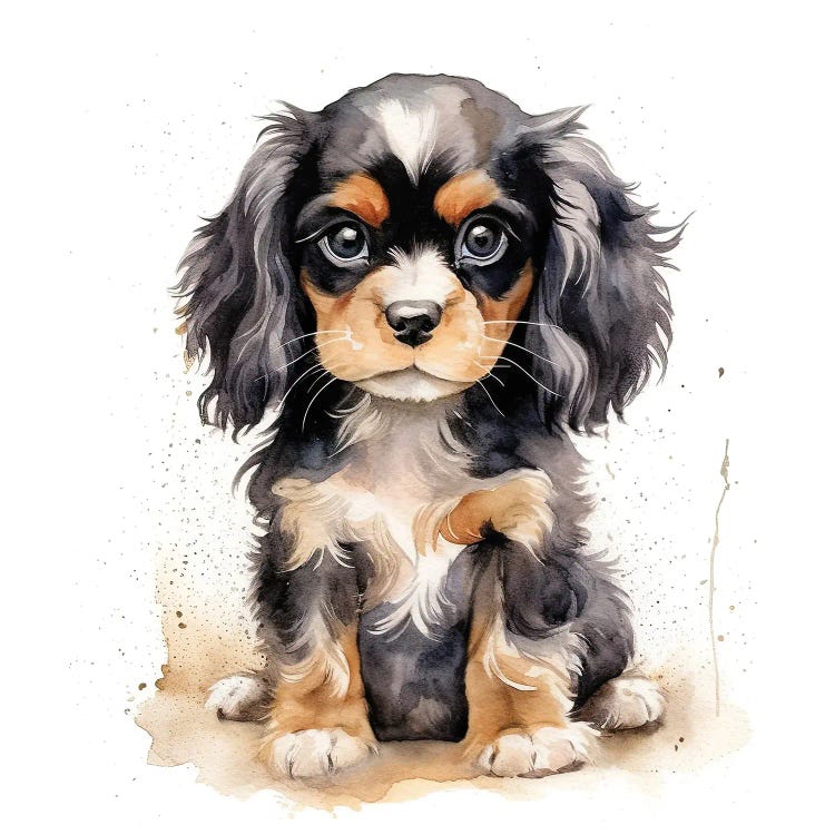 Black And Tan Cavalier Puppy