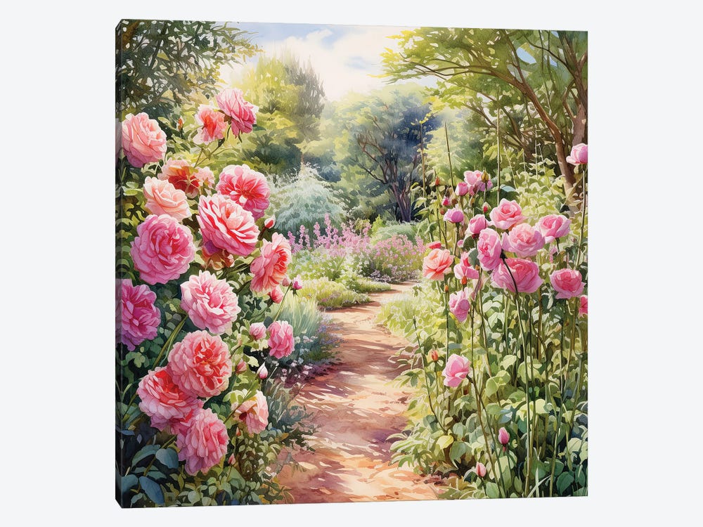 Rose Garden by Jane Rix 1-piece Canvas Print