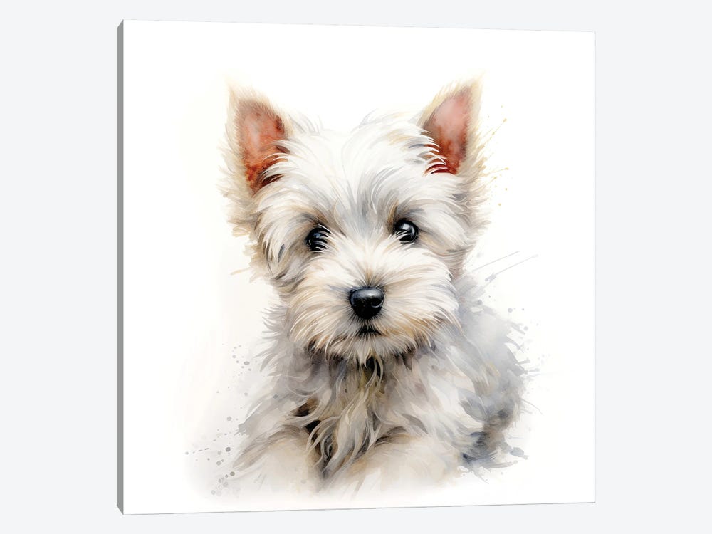 West Highland Terrier by Jane Rix 1-piece Canvas Artwork