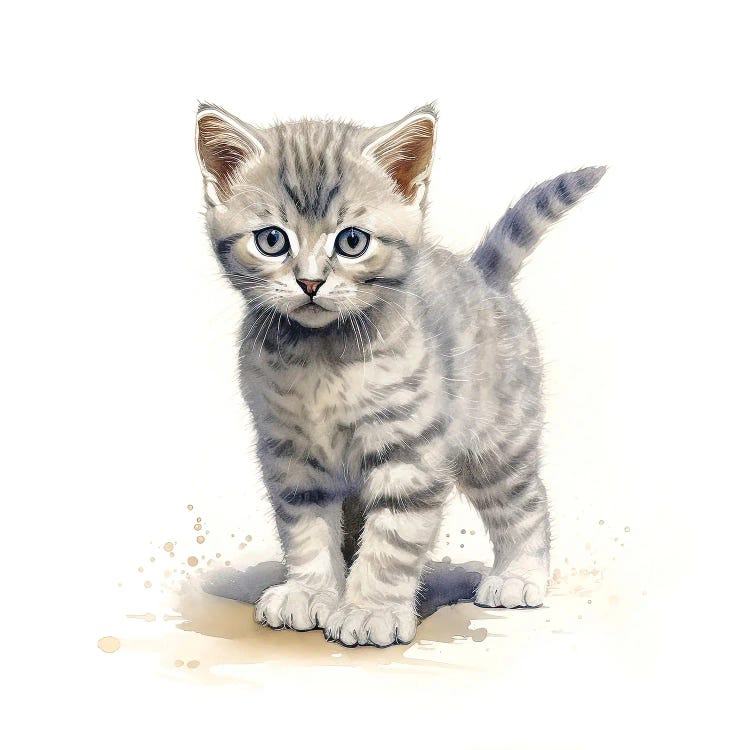 British Shorthair Cat by Jane Rix wall art