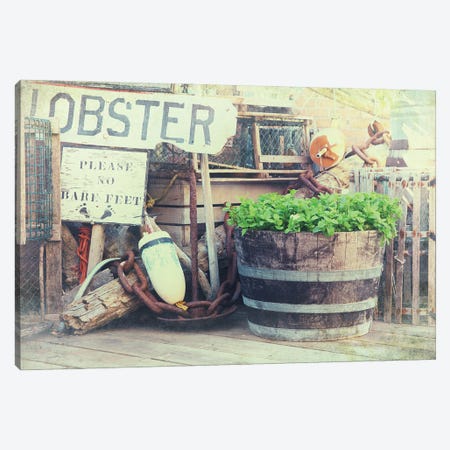 Lobster Pots And Fishing Tackle, Vintage Style Canvas Print #JRX54} by Jane Rix Canvas Wall Art
