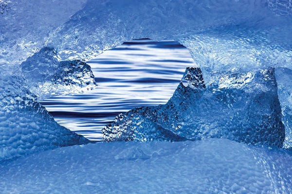 Greenland: Window In Blue Ice, Greenland by Jane Rix