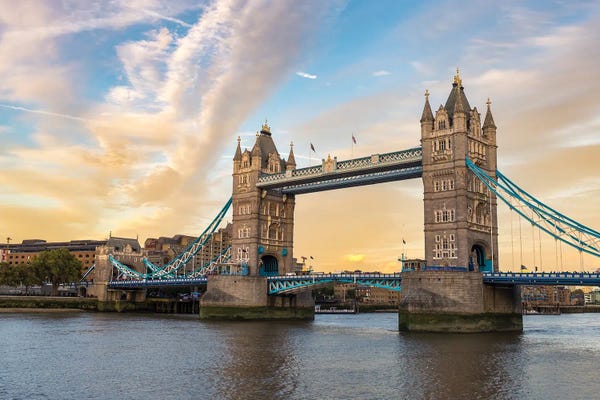 Tower Bridge At Sunset, London