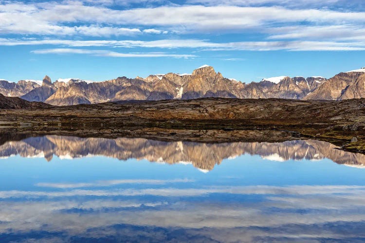 Bear Islands Mountain Range Reflected by Jane Rix canvas print