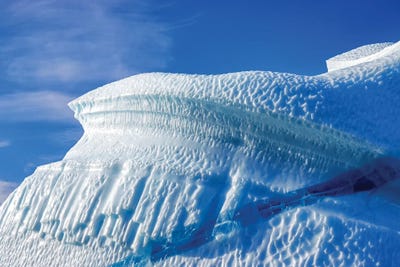 Canvas Print: Iceberg With Blue Seam And Blue Sky, Greenland by Jane Rix - thumbnail
