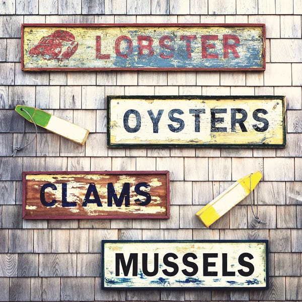 Still Life Photography: Seafood Signs by Jane Rix