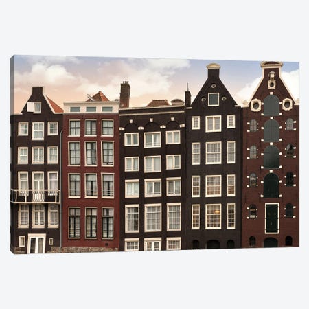 Amsterdam Architecture At Twilight Canvas Print #JRX89} by Jane Rix Canvas Artwork