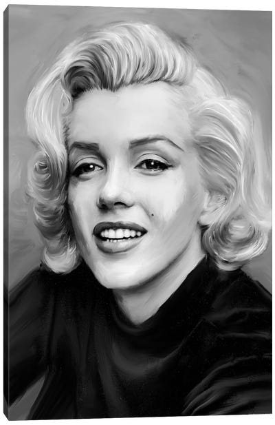 Smile Canvas Art Print - Marilyn Monroe