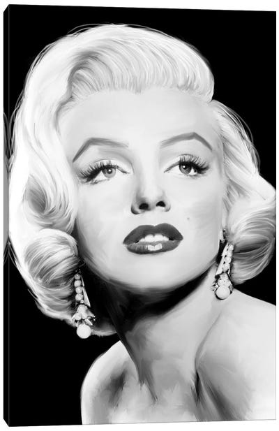 Stardust, B&W Canvas Art Print - Marilyn Monroe