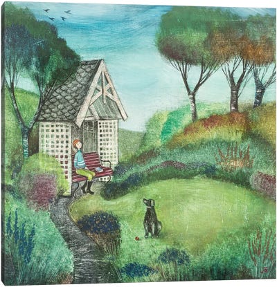 Garden House Canvas Art Print - Joe Ramm