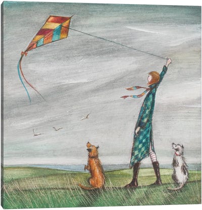 High Flying Canvas Art Print - Kites