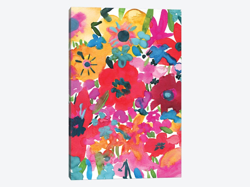 Vibrant Floral I by Jessica Bruggink 1-piece Canvas Artwork