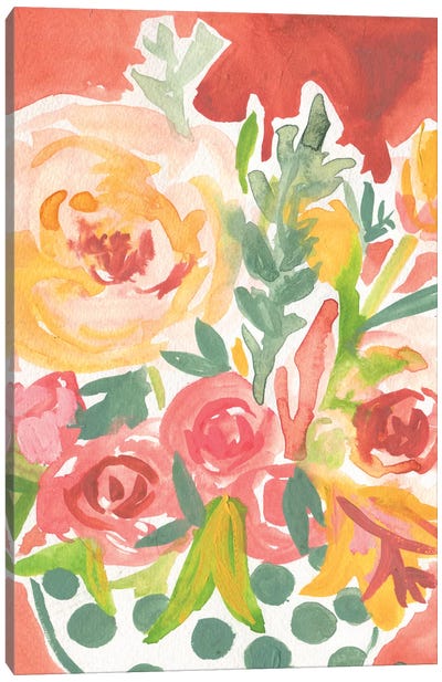 Birthday Blooms Canvas Art Print - Jessica Bruggink