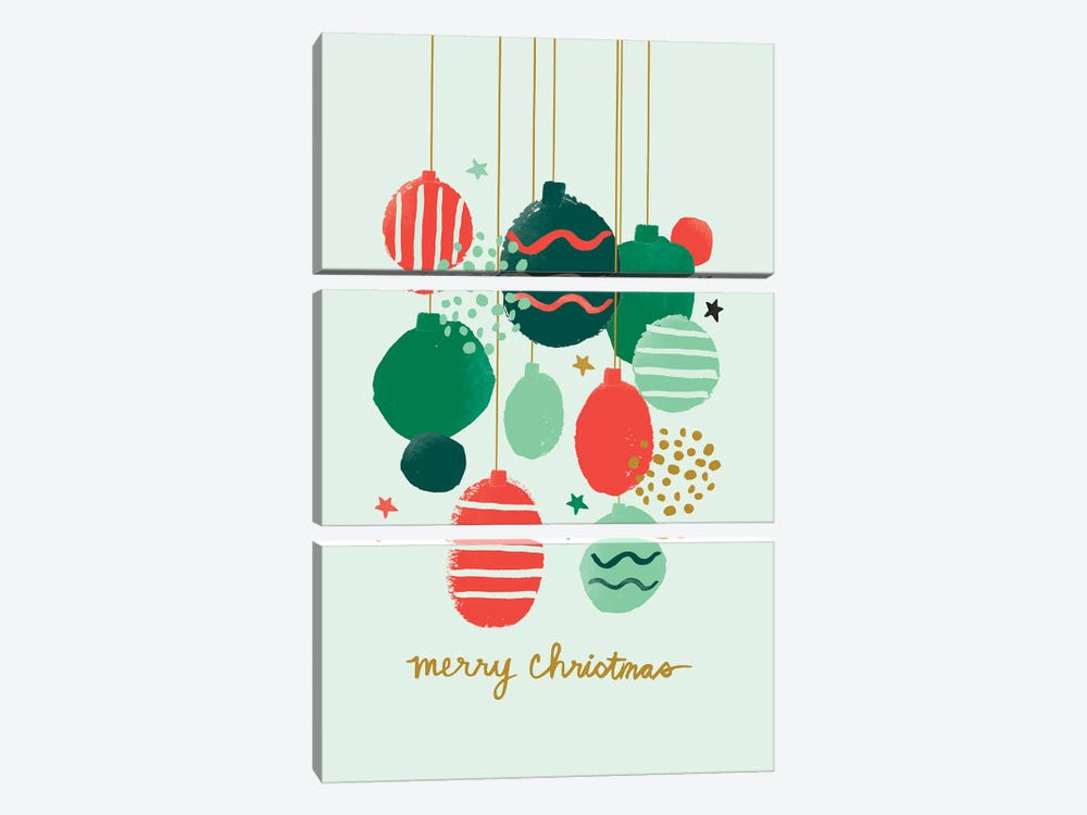 Abstract Christmas II by Jessica Bruggink 3-piece Art Print