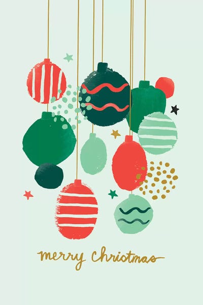 Pink Light Studio: Abstract Christmas II by Jessica Bruggink