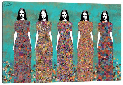 Five Consequences Canvas Art Print - Artists Like Klimt