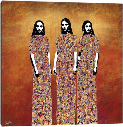 Three Graces Canvas Art Print - Jose Cacho