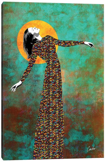 Crowning The Sun Canvas Art Print - All Things Klimt