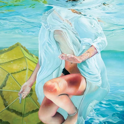 Delicate, Sweet And Scary Colorful Fish by Josep Moncada metal wall art