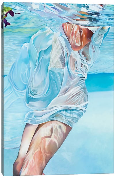 Emerger Canvas Art Print - Swimming Art