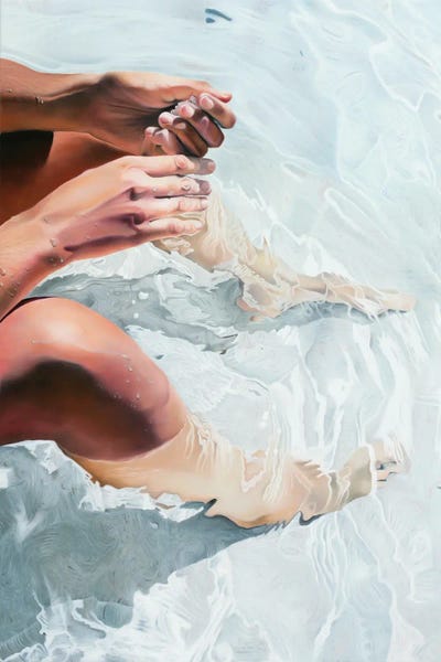 Large Art for Bathroom - Canvas Prints: A Fragment Of Skin by Josep Moncada