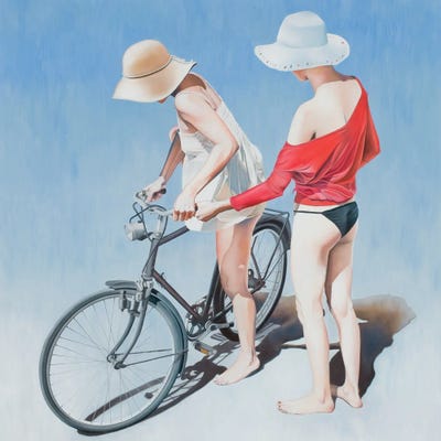 Rowing Between Clouds by Josep Moncada art print