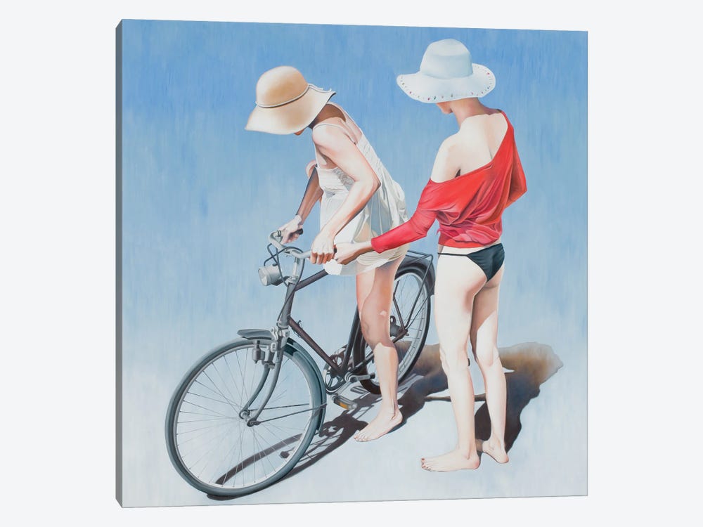 Rowing Between Clouds by Josep Moncada 1-piece Canvas Wall Art