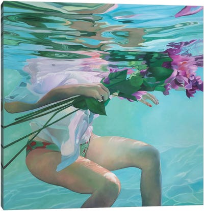 Fuchsia Canvas Art Print - Calm Beneath the Surface