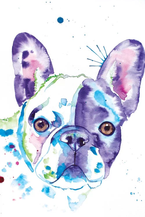 Watercolor Frenchie II