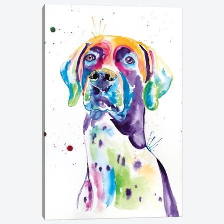 Watercolor German Shorthaired Pointer Canvas Print #JSE19} by Jennifer Seeley Canvas Art Print
