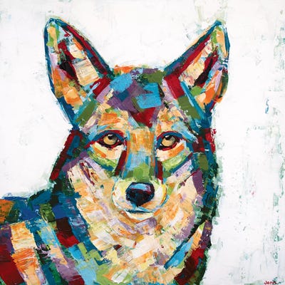 Coyote- White by Jennifer Seeley gallery poster