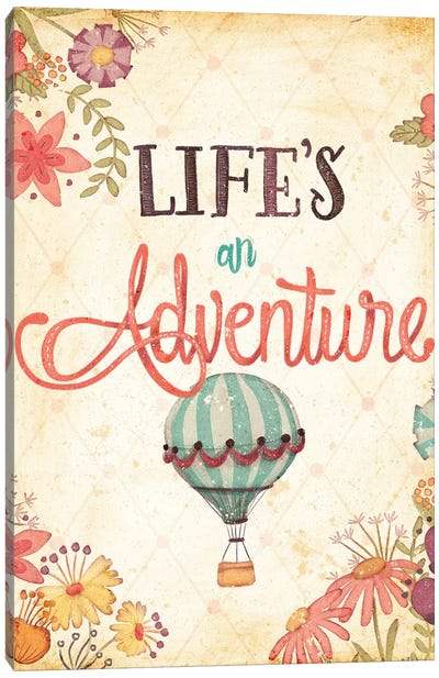 Enjoy Life's Adventures I Canvas Art Print - Adventure Art