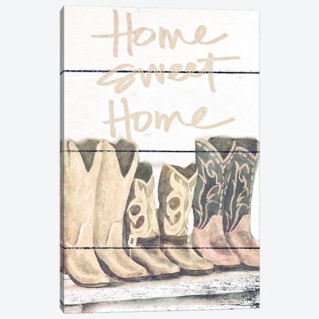 Home Sweet Home Boots Canvas Print #JSF15} by Josefina Canvas Art Print