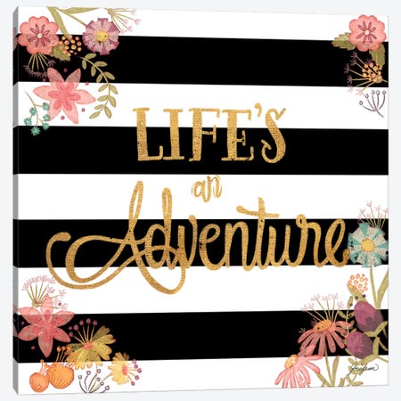 Life's an Adventure Canvas Print #JSF17} by Josefina Canvas Art Print