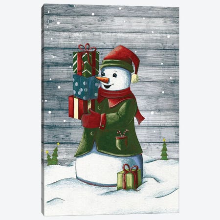Christmas Snowmen II Canvas Print #JSF29} by Josefina Canvas Art Print