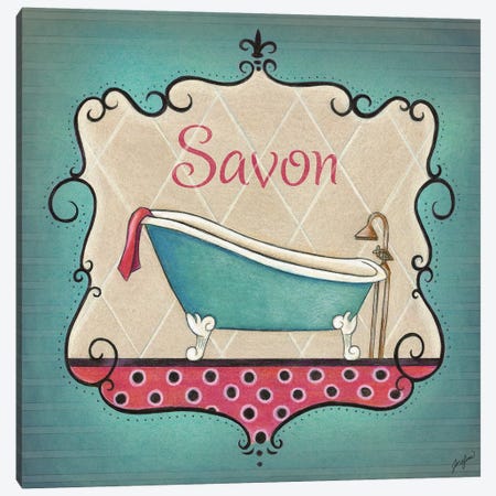 Bain and Savon II Canvas Print #JSF4} by Josefina Art Print