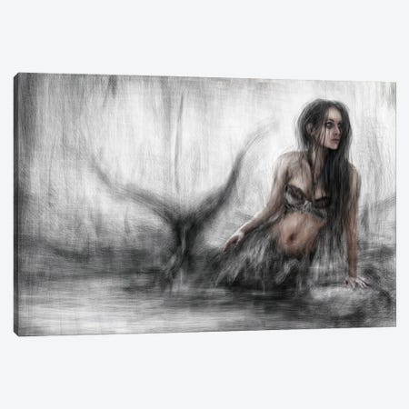 Mermaid Canvas Print #JSG12} by Justin Gedak Art Print