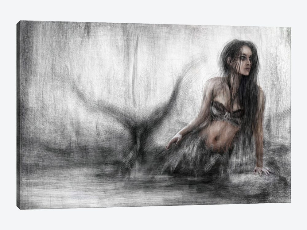 Mermaid by Justin Gedak 1-piece Canvas Art Print