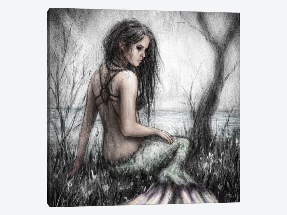 Mermaid's Rest by Justin Gedak 1-piece Canvas Art Print