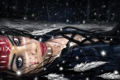 Midnight Snowfall by Justin Gedak art print