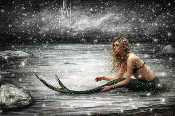 Mermaids: Winter Mermaid by Justin Gedak