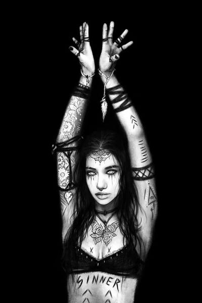 Goth Art: Sinner by Justin Gedak